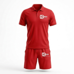 Elite Red Performance Tennis Uniform – Men's Professional Series
