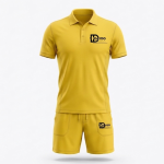 Pro-Circuit Aero Yellow Tennis Uniform – High-Performance Men's Set