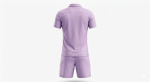 Elite Lilac Performance Tennis Uniform – Men's Luxury Athletic Set - Image 2