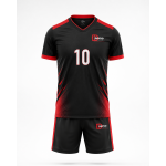 Men’s Black & Red Volleyball Uniform Set – Premium Performance Jersey & Shorts