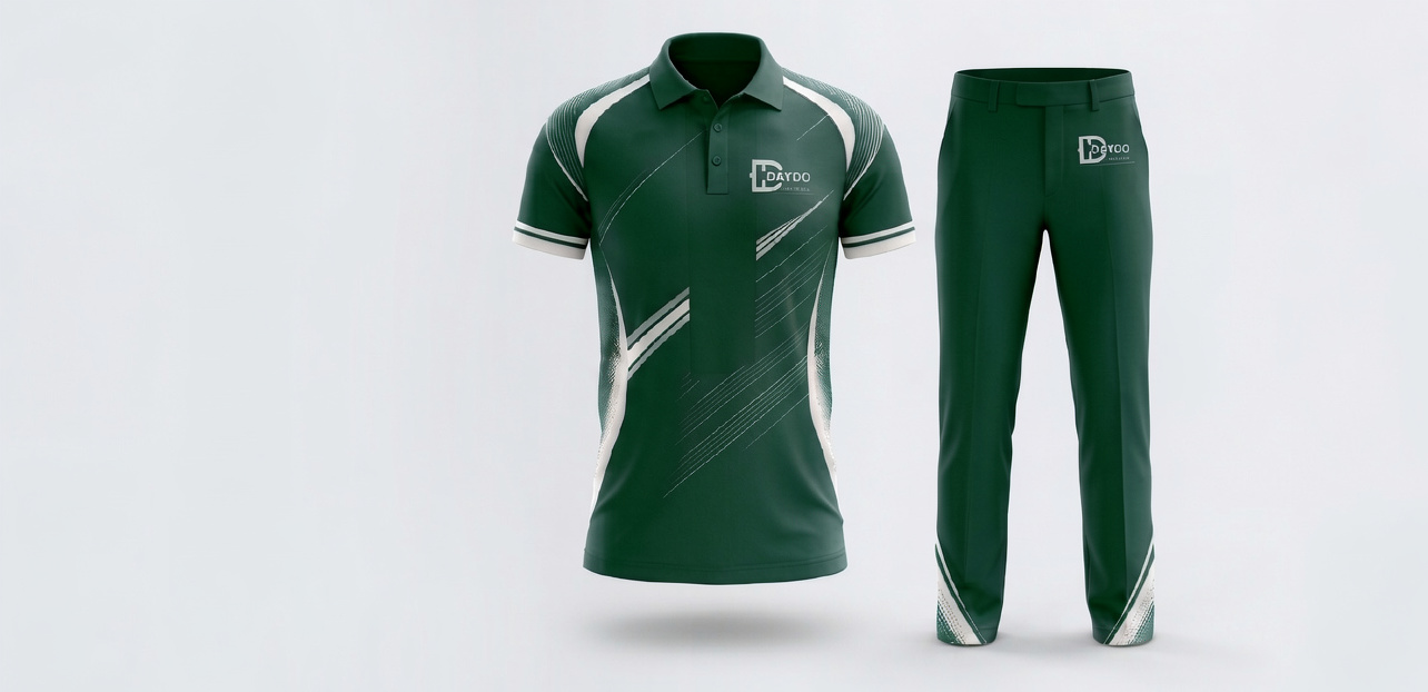 golf3 Premium Emerald Green Men’s Golf Uniform Set – Performance Polo & Trousers - Image 1