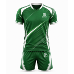 Premium Green Volleyball Uniform Mockup – Professional Sports Jersey & Shorts Kit
